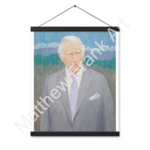 King Charles Poster with Hangers