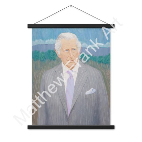 King Charles Poster with Hangers