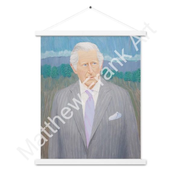 King Charles Poster with Hangers