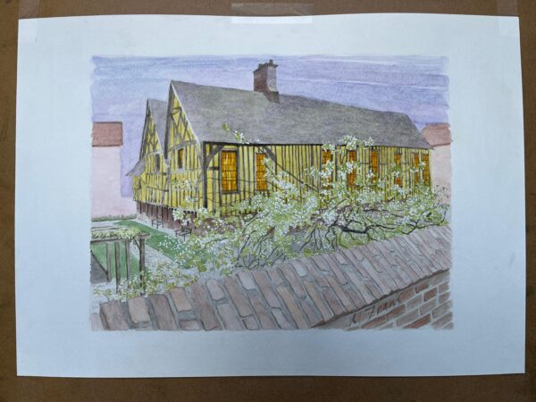 Watercolour City Painting